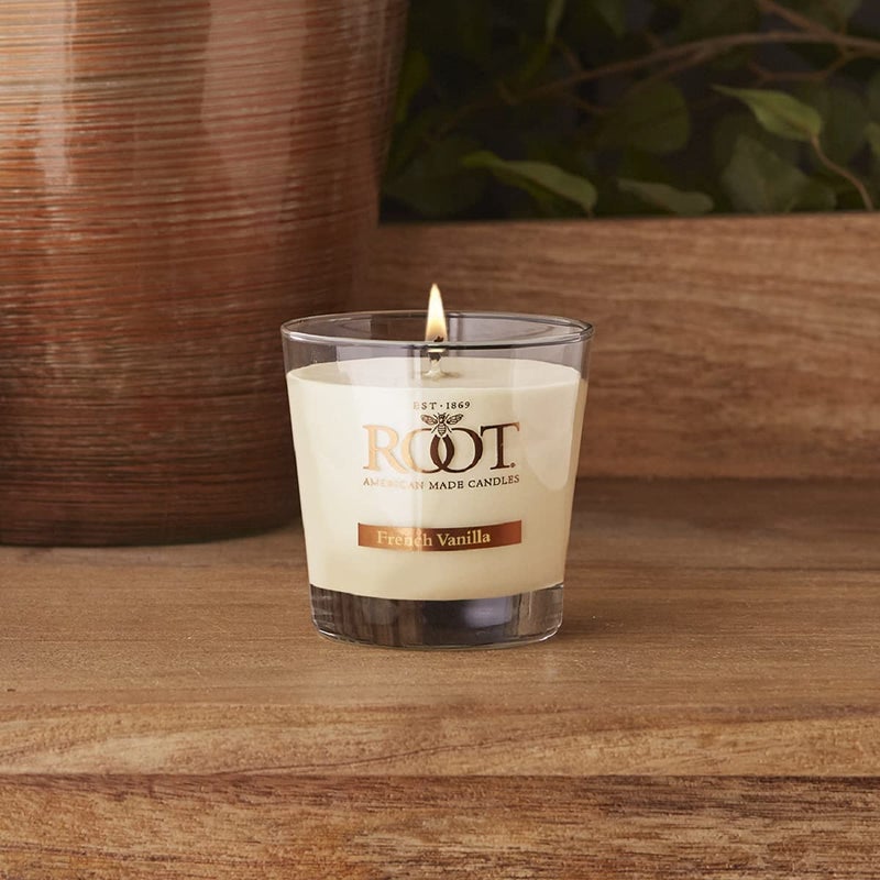 Root Candles Scented Candles Honeycomb Veriglass Premium Handcrafted Beeswax Blend Candle, Small, French Vanilla - Image 2